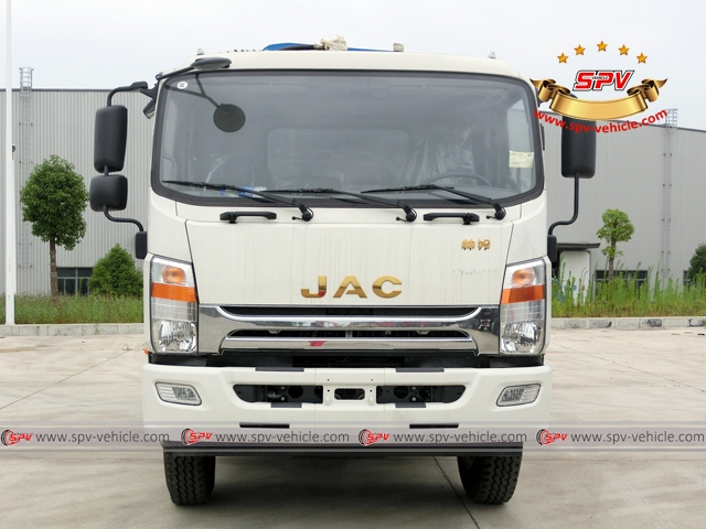 6,000 Litres compression garbage truck JAC-front view 6,000 Litres compression garbage truck JAC-front view